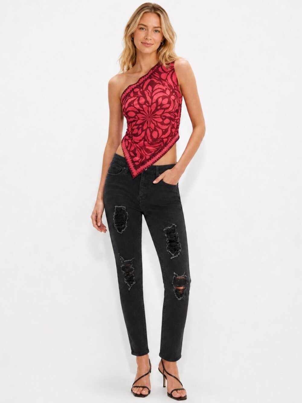Hollister Black Distressed Classic Stretch Skinny Jeans |Women's W27 L30